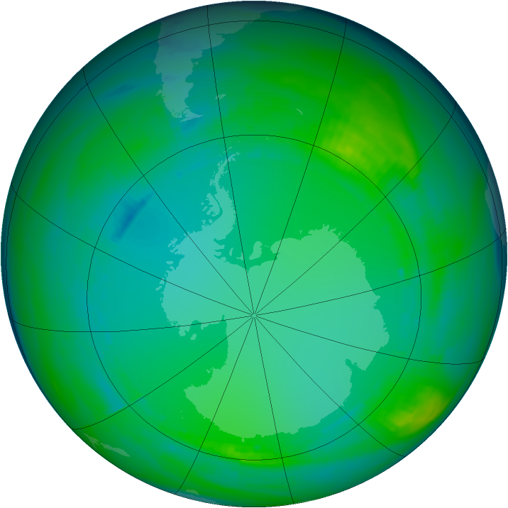 Ozone Map 1986-07-22